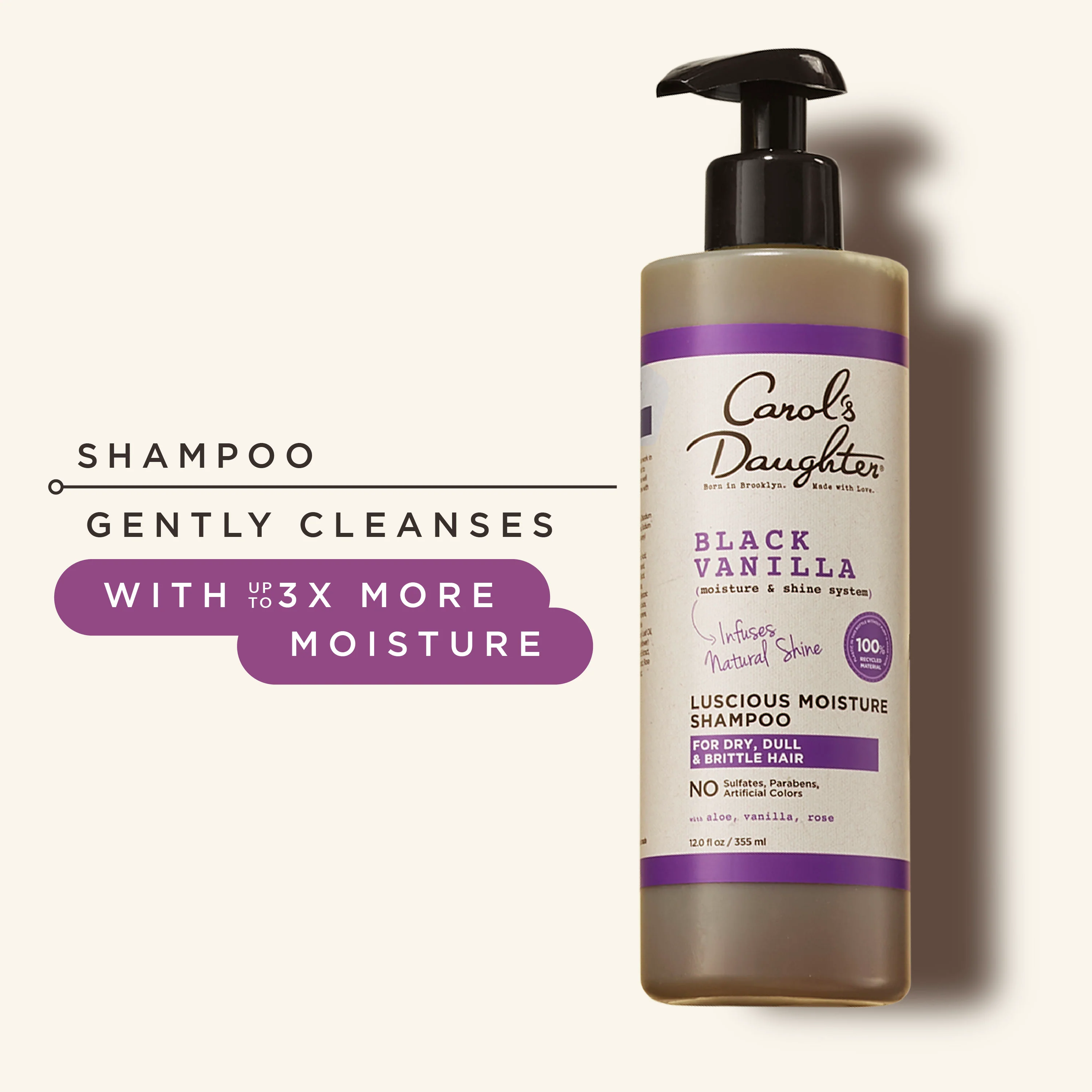 Black Vanilla Moisture & Shine Sulfate Free Shampoo - Image 6